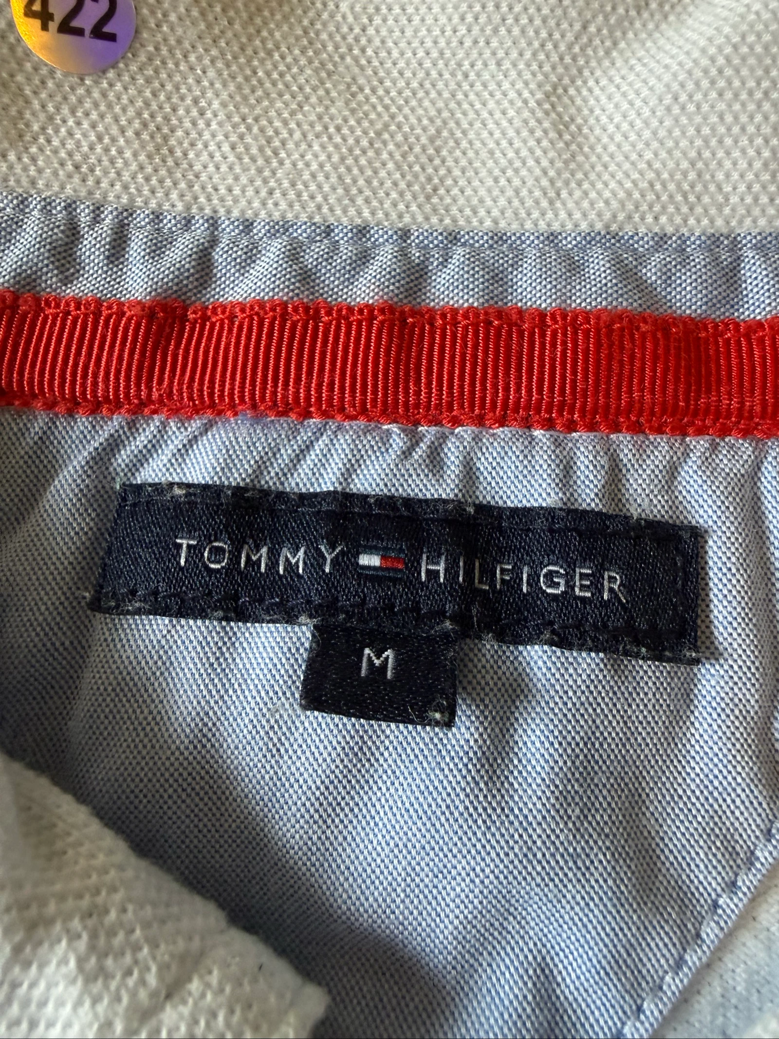 Polo femenino Tommy Hilfiger vintage a rayas – Talla M – Muy buen estado – photo 8